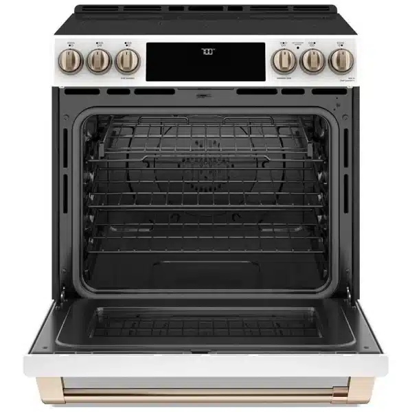 Café Electric Range 30”, 5.7 cu.ft., True Convection, 5 Burners, White - CCES700P4MW2 - Image 2