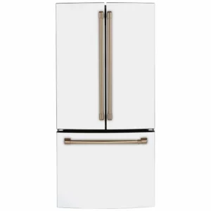 Réfrigérateur à portes françaises GE Café 33po , profondeur comptoir, 18.6 pi³ – CWE19SP4NW2