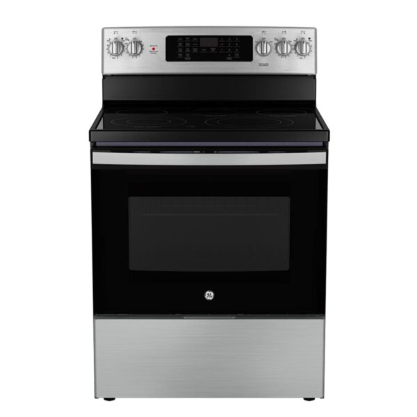 Cuisinière de 5 pi³, Convection européenne véritable, Air Fryer, Stainless - JCB840STSS