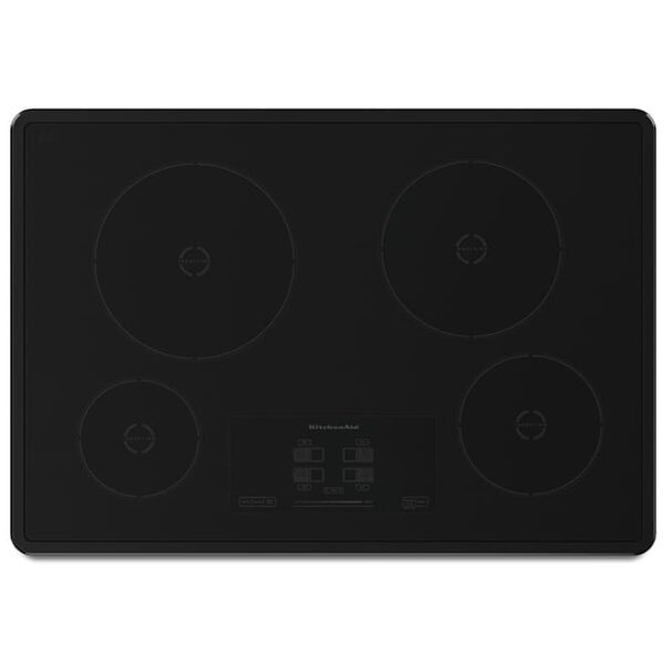 ​Plaque de cuisson à induction KitchenAid 30", 4 éléments, Vitrocéramique noire​ - KICU500XBL