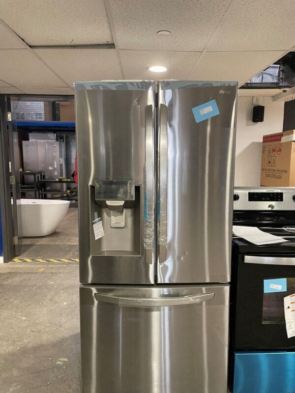 Réfrigérateur à porte française LG 33'', 25 pi.cu, Eau et glace, Stainless -  LRFXS2503S – Image 5