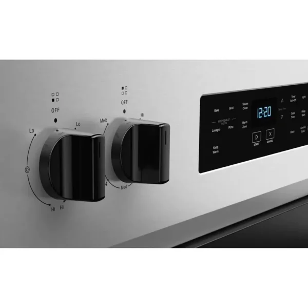 Cuisinière 30’’, Whirlpool, 5.3 pi.cu, Stainless - YWFES3330RZ – Image 4