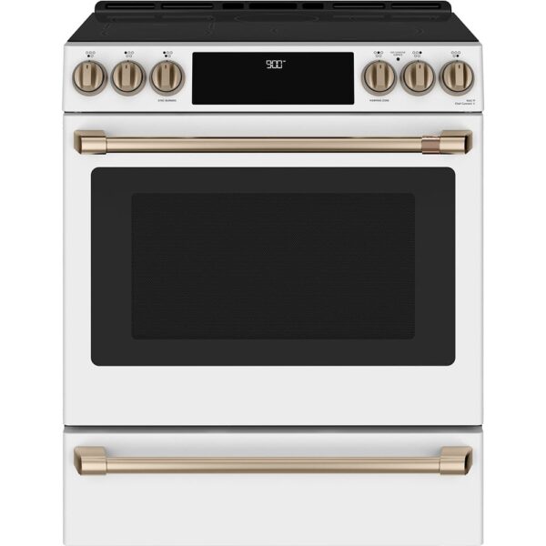 Cuisinière encastré à induction, Tiroir de cuisson, 5.7 pi.cu, Blanc mat - CCHS900P4MW2