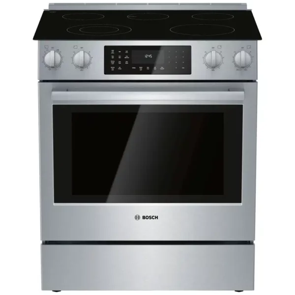 Cuisinière encastrée Bosch, 4.6 pi.cu, Stainless - HEI8056C