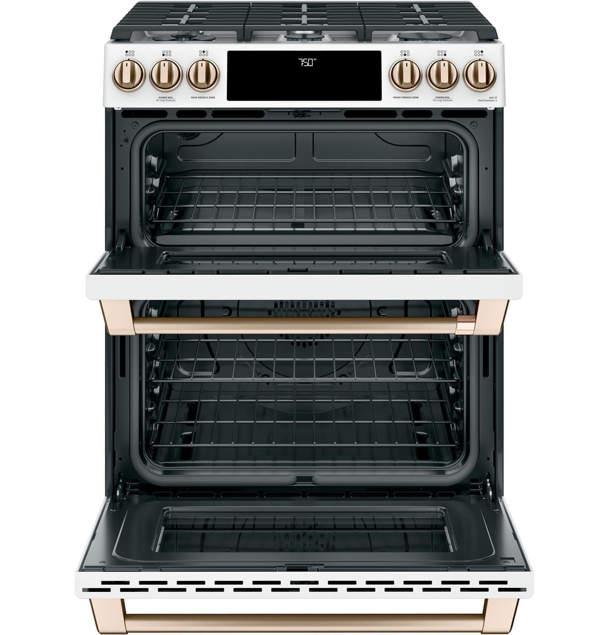 Cuisinière au gaz encastrée, Double four, Convection, Blanc mat - CCGS750P4MW2 – Image 2