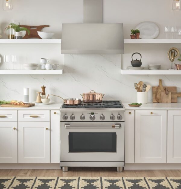 Cuisinière au gaz 36", Style commercial, 6 brûleurs, Stainless - CGY366P2TS1 – Image 4