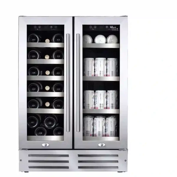 Centre de breuvage 2 zones Wine Cell’R 24’’, 38 bouteilles, Encastrable - WC38SSTBC6