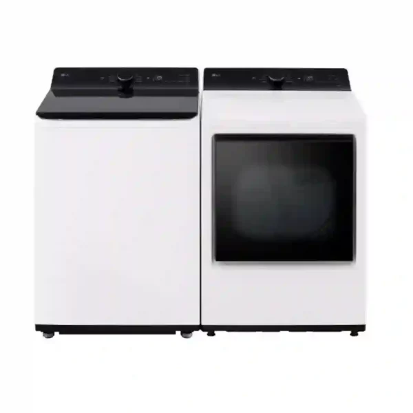 Ensemble Laveuse-Sécheuse Intelligente LG Vertical, Grande capacité, Energy Star, Blanc-WT8400CW-DLE8400WE