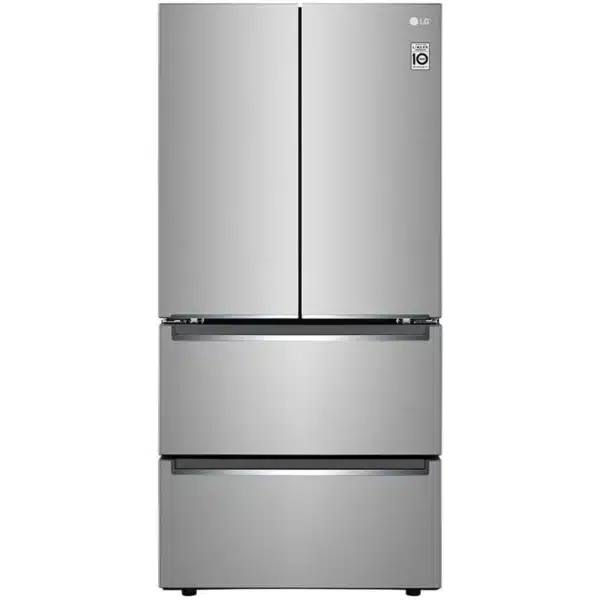 LG 33'' Counter-Depth French Door Refrigerator 18.3 cu.ft with Bottom Freezer and Water Dispenser - LRMNC1803S