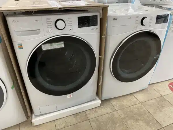GE 27'' Washer & Dryer Combo, 5.0 + 7.4 cu.ft – GFW550SMNWW + GFD55ESMNWW - Image 4