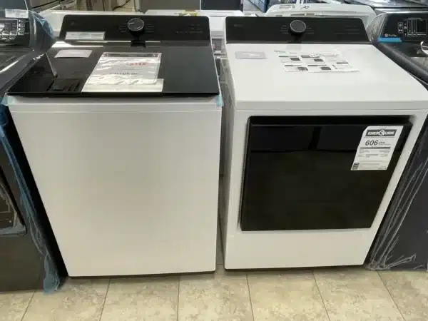 Ensemble Laveuse-Sécheuse Intelligente LG Vertical, Grande capacité, Energy Star, Blanc-WT8400CW-DLE8400WE – Image 7