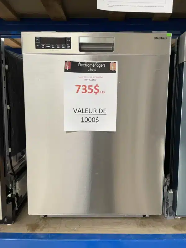 Lave-vaisselle encastrable Blomberg 23,5'', 48 dB, Acier inoxydable - DWT25504SS – Image 3