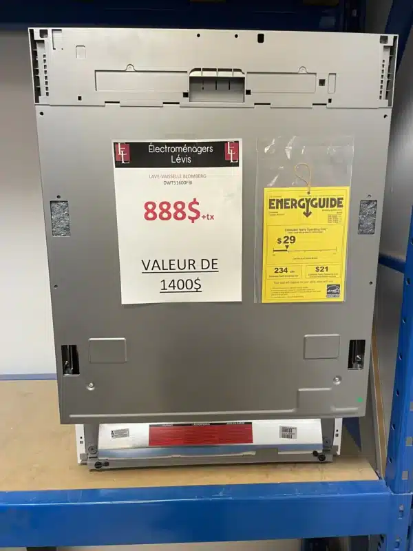 Lave-vaisselle encastrable Blomberg 23.56'' Acier inoxydable - DWT51600FBI – Image 2