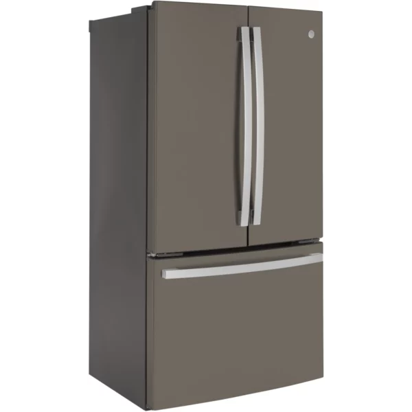 36'' French Door Refrigerator, Counter-Depth, 23.1 cu.ft, Fingerprint-Resistant Slate - GWE23GMNES - Image 5