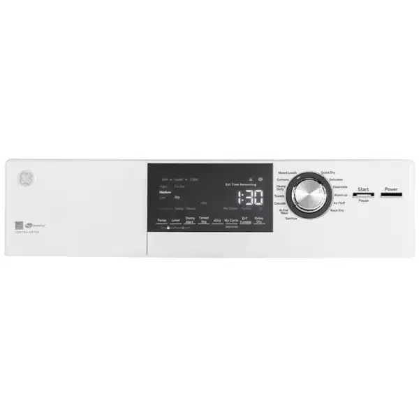 GE 24” Electric Dryer – 4.1 cu. ft. – White – GFD14SINWW - Image 4