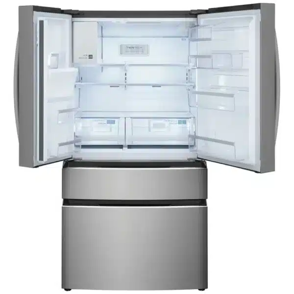 Frigidaire Gallery 36” 4-Door Refrigerator with Convertible Middle Drawer – Black Stainless Steel – GRMC2273BF - Image 3