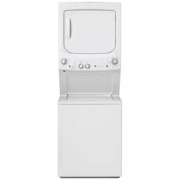 Combiné laveuse-sécheuse GE 27” Électrique, 9 cycles, Blanc - GUD27ESMMWW