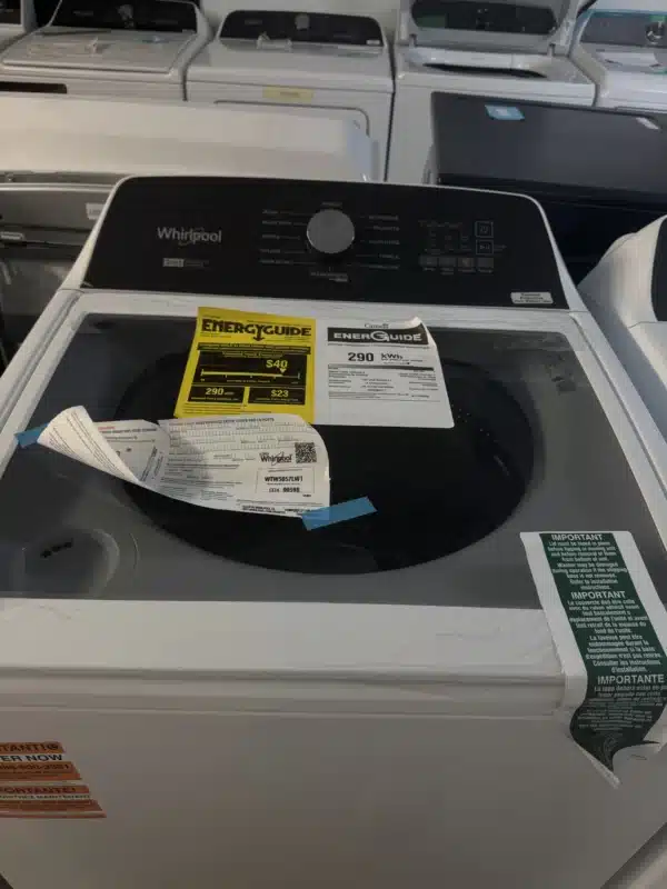 Combo Laveuse & Sécheuse Whirlpool – 28", Haute capacité, Blanc- WTW5015LW & YWED5010LW – Image 4