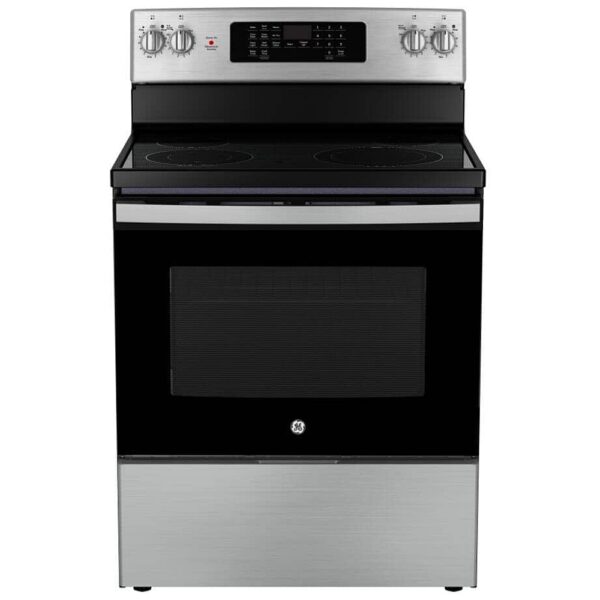 Cuisinière électrique GE à convection – 30", 5.0 pi³, Inox - JCB830STSS