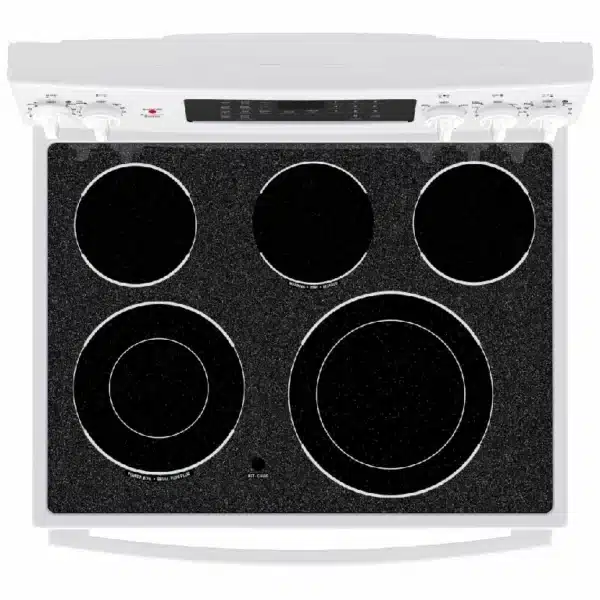 GE Electric Convection Range with Air Fry – 30", 5.0 cu.ft., White - JCB840DVWW - Image 3
