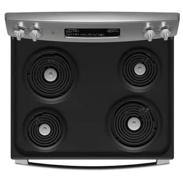 GE 30” Electric Range with 4 Radiant Burners, Storage Drawer, 5 cu. ft. Oven - JCBS350SVSS - Image 3