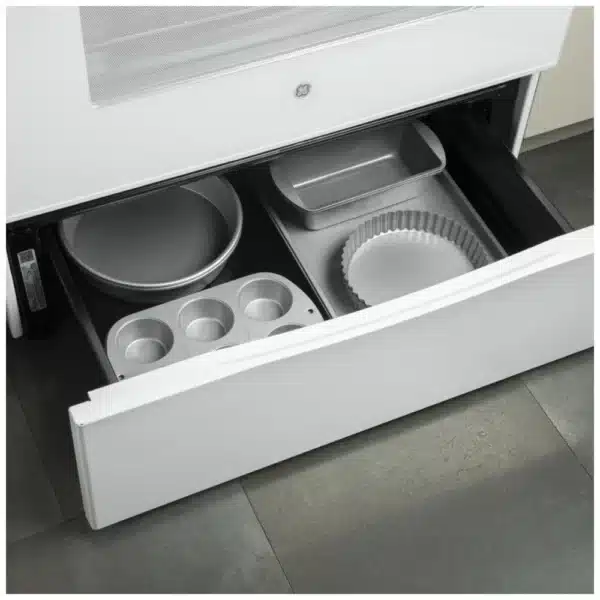 Cuisinière électrique GE 30’’, 5 pi³, élément double, mode sabbat, blanche - JCBS630DK8WW – Image 2