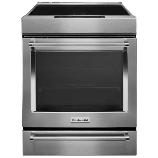 Cuisinière à induction KitchenAid 30’’ avec convection véritable, 4 zones, Air Fry, 6.4 pi³, inox - KSIS730PSS