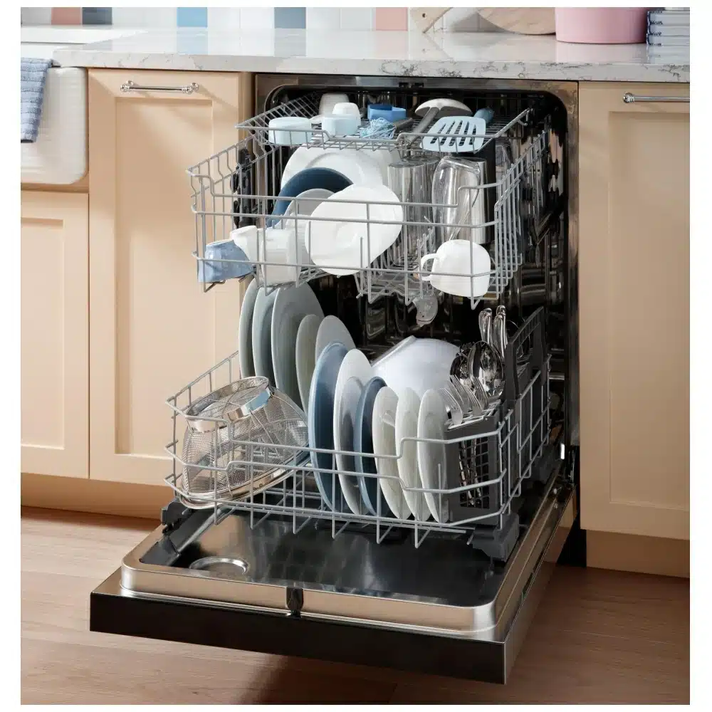 GE Fully Integrated Built-in Dishwasher 24inch , 47 dB, Stainless Steel – GDT650SYVFS - Image 3