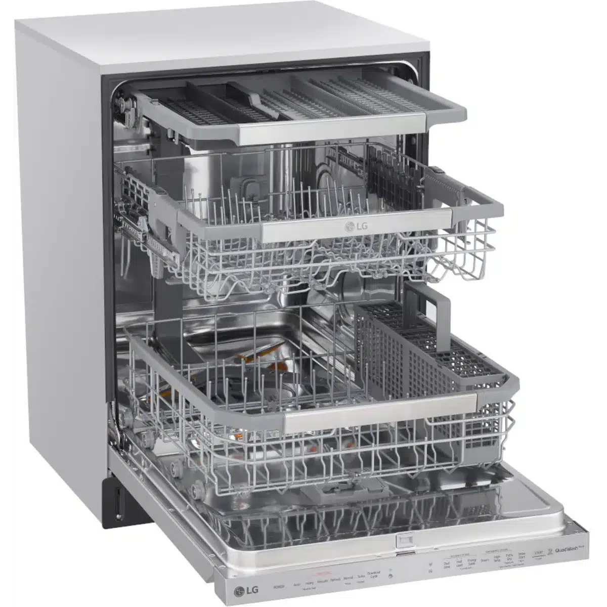 Lave-vaisselle encastrable entièrement intégré LG 24po, Wi-Fi, 15 couverts, inox – LDP6810SS – Image 4