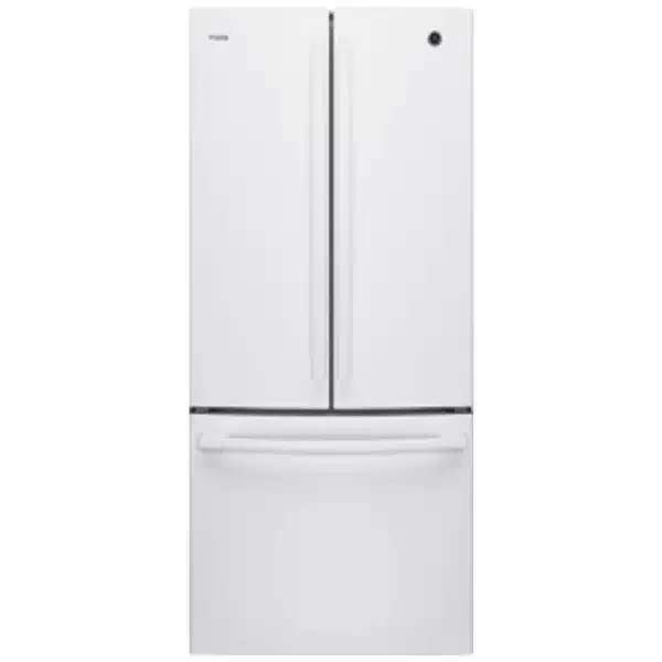 Réfrigérateur GE 30’’ à portes françaises, 21 pi³ – Blanc – PNE21NGLKWW