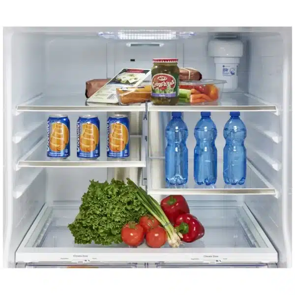 Réfrigérateur GE 30’’ à portes françaises, 21 pi³ – Blanc – PNE21NGLKWW – Image 3