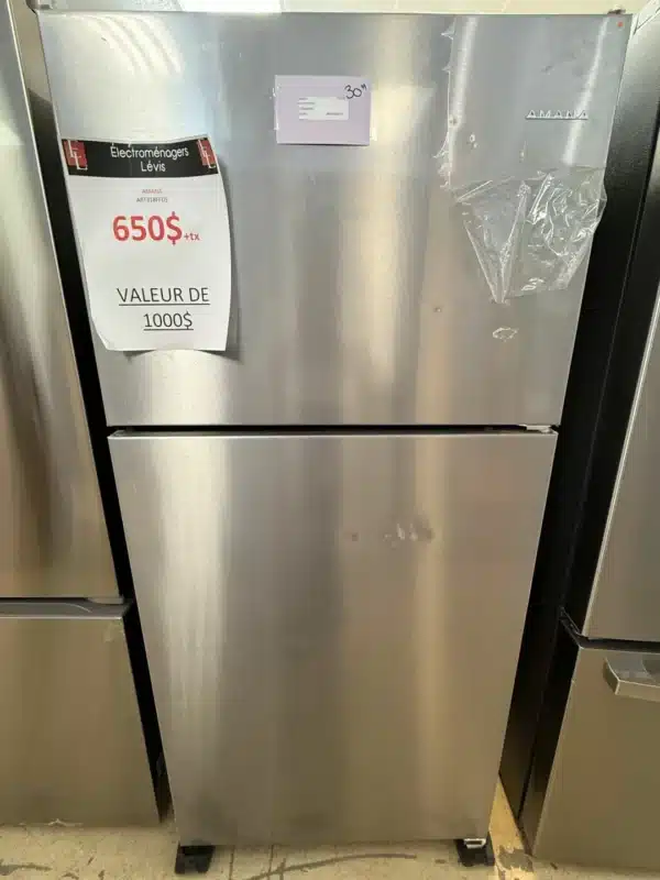 Amana 30″ Top-Freezer Refrigerator, 18 cu. ft., Stainless Steel – ART318FFDS - Image 4