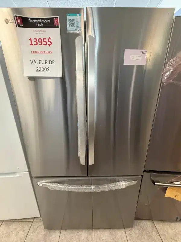 Réfrigérateur LG 36’’ à portes françaises, 32 pi³ – acier inoxydable – LRFLS3206S – Image 5