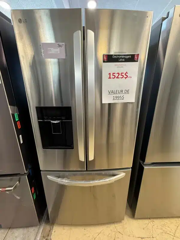 Réfrigérateur LG 30’’ à portes françaises, 22,1 pi³ – acier inoxydable – LCFS22EXS – Image 5