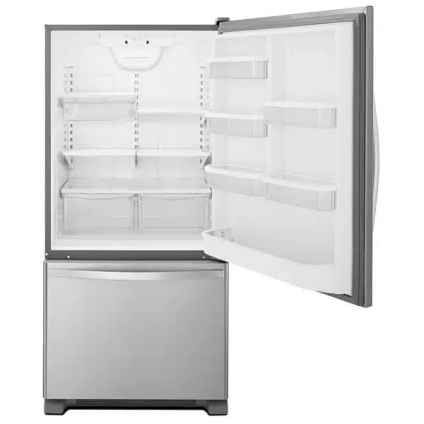 Réfrigérateur Whirlpool 30’’ à congélateur inférieur, 18,5 pi³ – Acier inoxydable – WRB329RFBM – Image 2