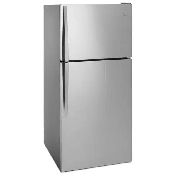 Réfrigérateur Whirlpool 30″ congélateur supérieur, 18 pi³, inox – WRT318FZDM – Image 2