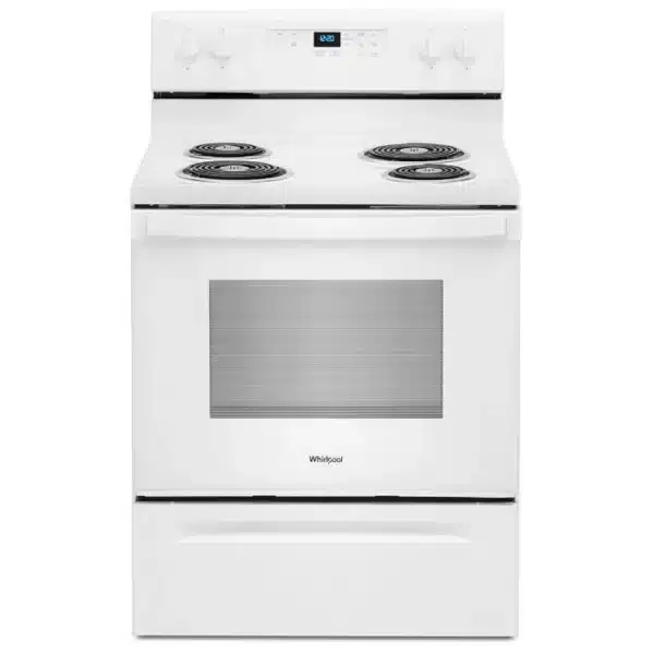 Whirlpool 30″ Electric Range, Smooth Top, White - YWFC150M0JW3