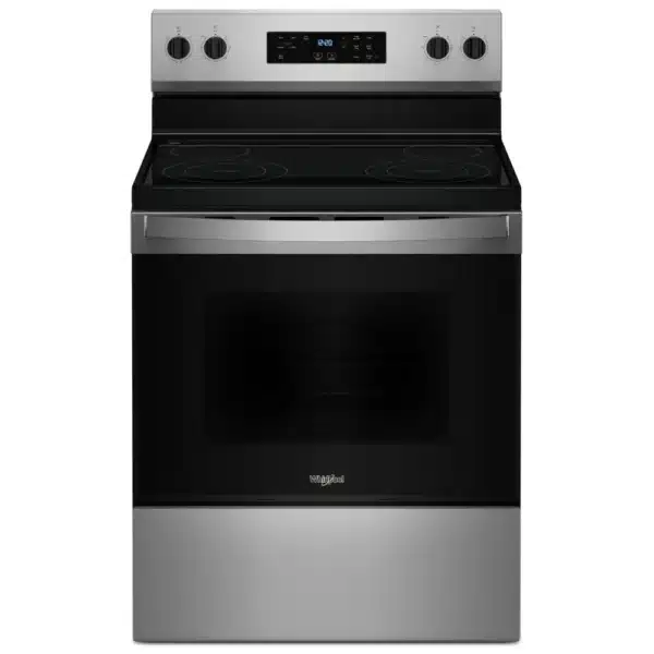 Whirlpool Cuisinière électrique 30″, Surface lisse, Acier inoxydable - YWFES3530RS