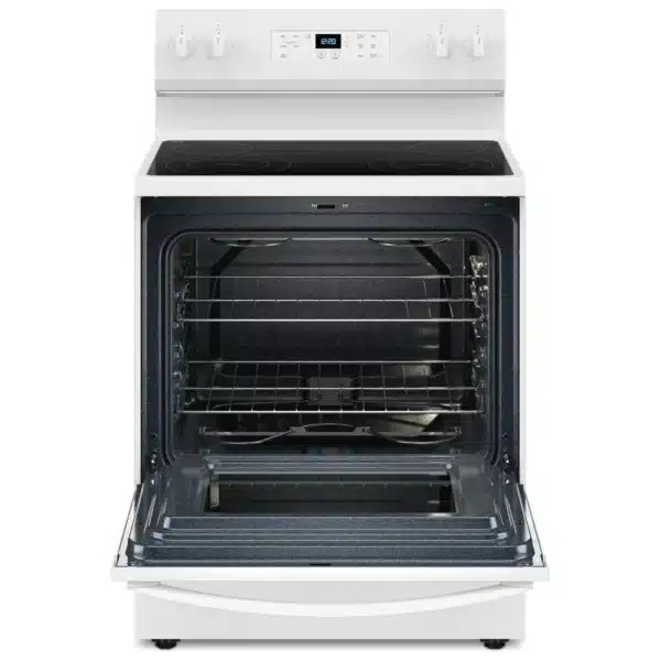 Whirlpool Cuisinière électrique 30″, Surface lisse, Blanc - YWFES3530RW – Image 3