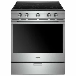 Cuisinière électrique Whirlpool 30po, 6,4 pi³, convection, Air Fry, 5 brûleurs – YWEEA25H0HZ